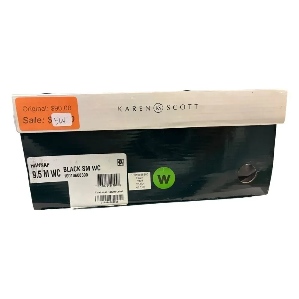 Karen Scott Hanna Dress Boots Women's | Black-Wide Calf | Size 9.5M| New W/Box